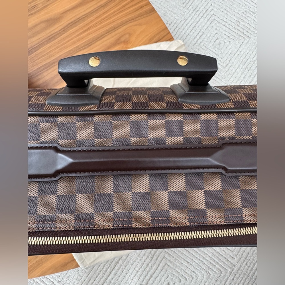 Louis Vuitton Brown Damier Ebene Canvas Carry-On with Gold Hardware - Picture 10 of 15